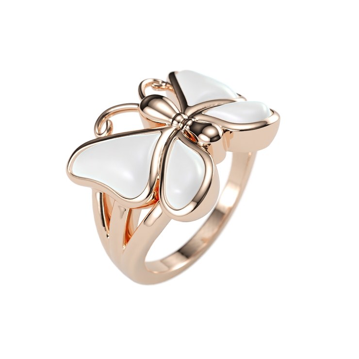 Pearl Butterfly Ring
