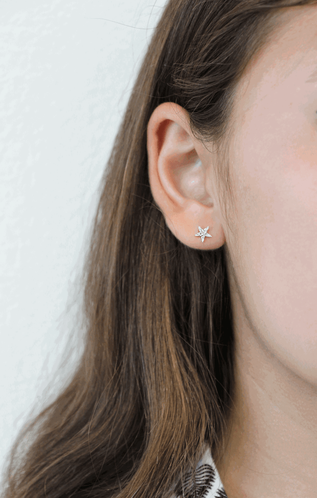 The Star Diamond Stud Earrings