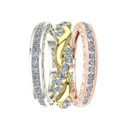 3 Stackable Diamond Rings
