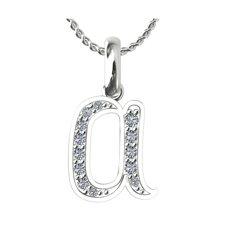 Diamond Initial Pendants