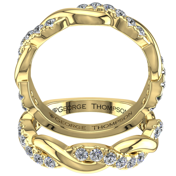 3 Stackable Diamond Rings