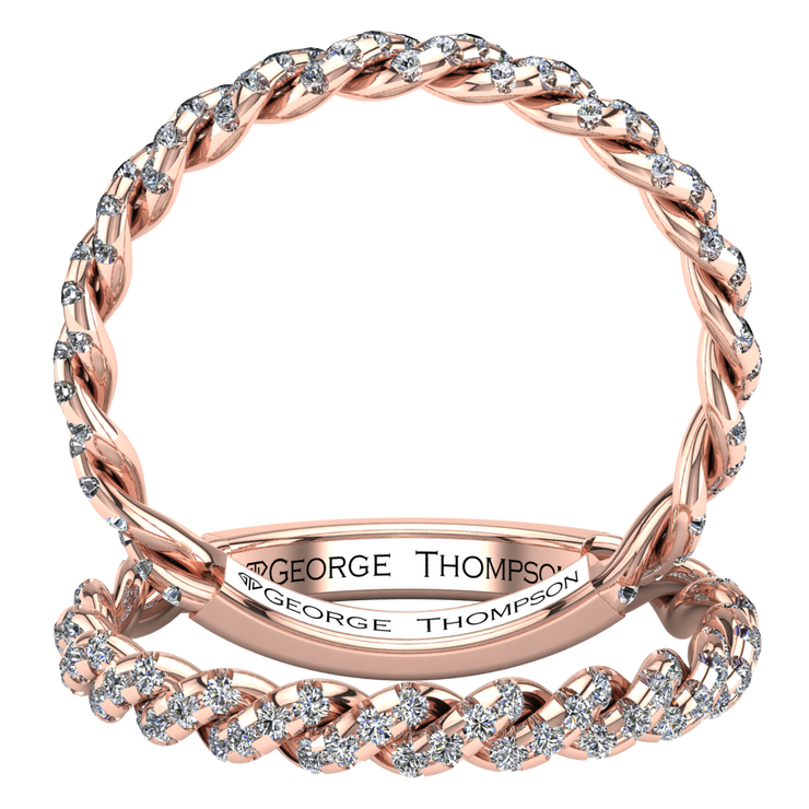 3 Stackable Diamond Rings