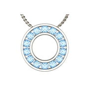 Diabetes Awareness Aquamarine Pendant