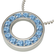 Diabetes Awareness Aquamarine Pendant