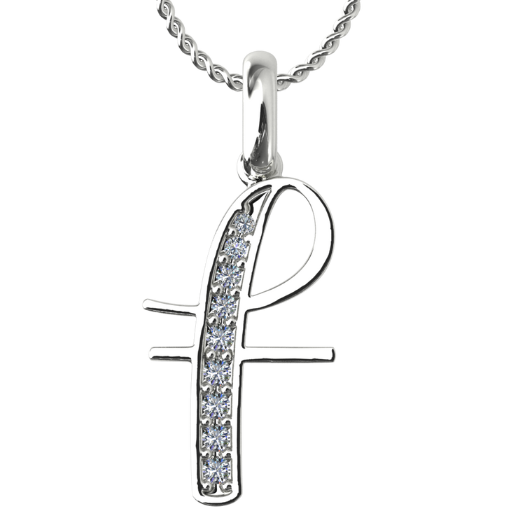 Diamond Initial Pendants