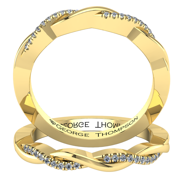 3 Stackable Diamond Rings