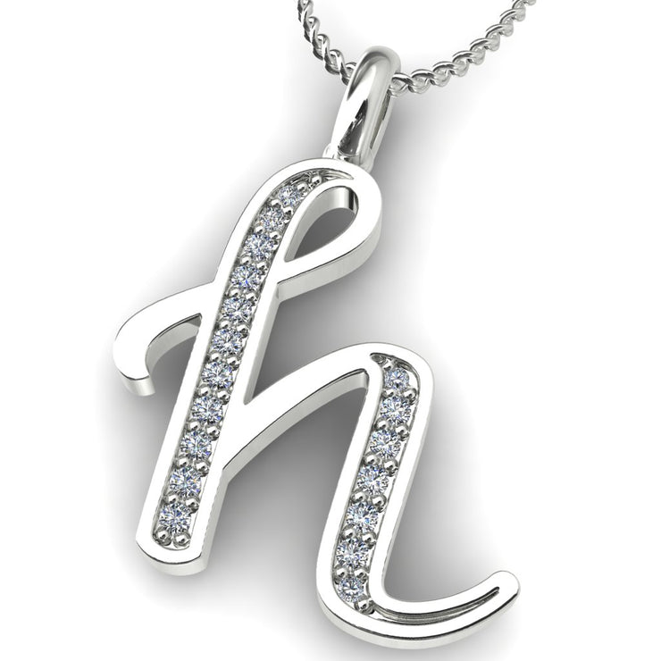 Diamond Initial Pendants