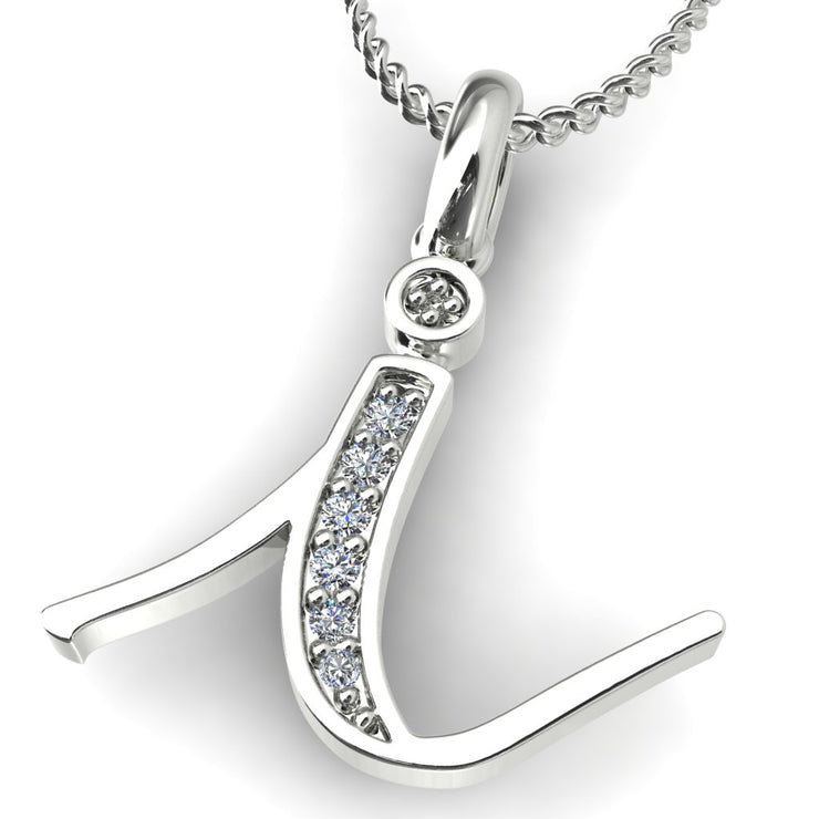 Diamond Initial Pendants