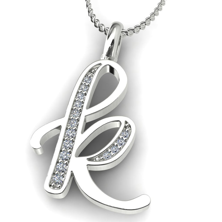 Diamond Initial Pendants