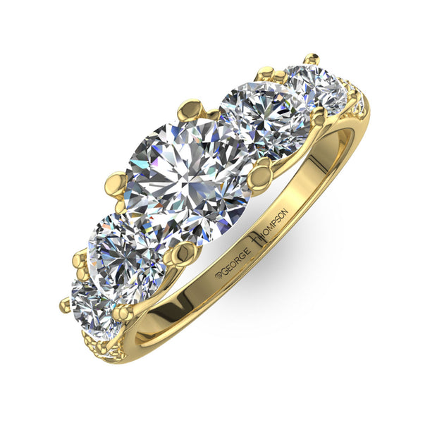 The Custom Designed of 1.66 ctw Diamond Ring