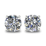 Diamond Stud Earrings in 14k White Gold