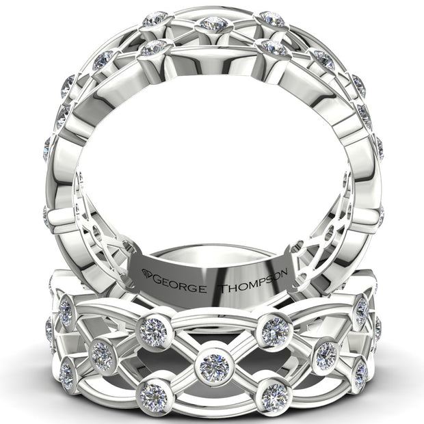 7 Stackable Diamond Rings