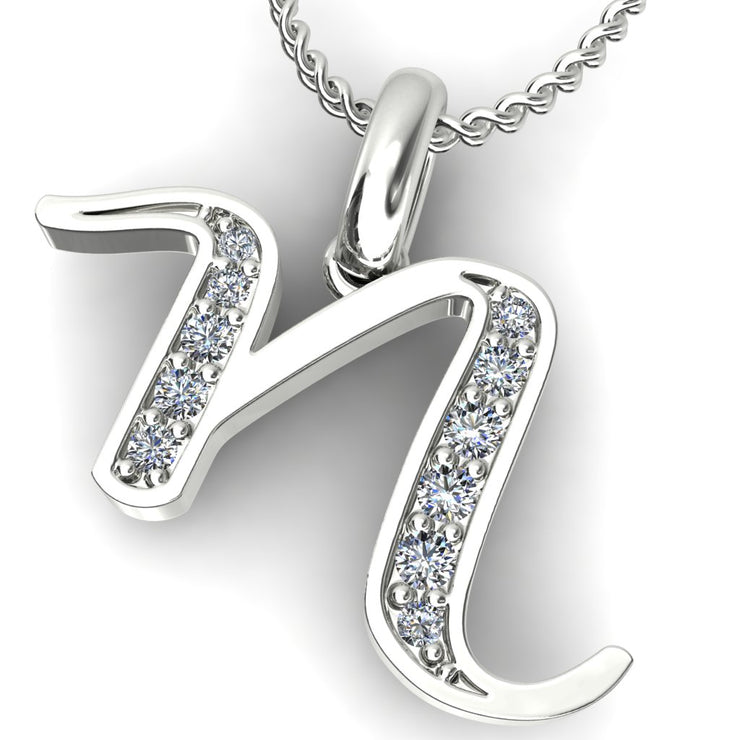 Diamond Initial Pendants