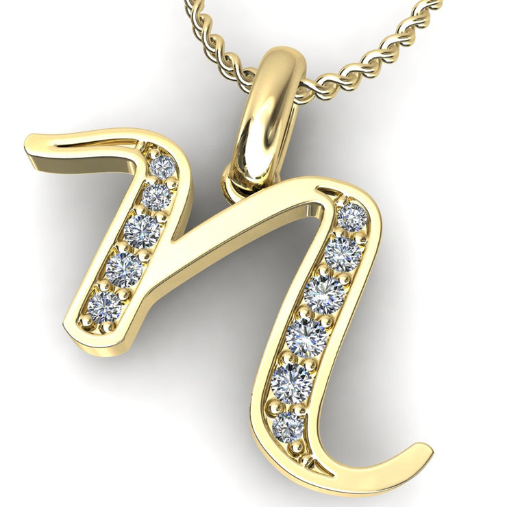 Diamond Initial Pendants