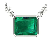 The Nasser Emerald Cut Gemstone Pendant