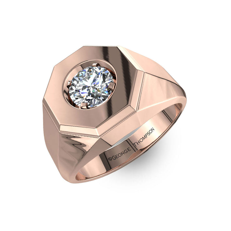The Custom Designed of 0.51 ctw Diamond Ring