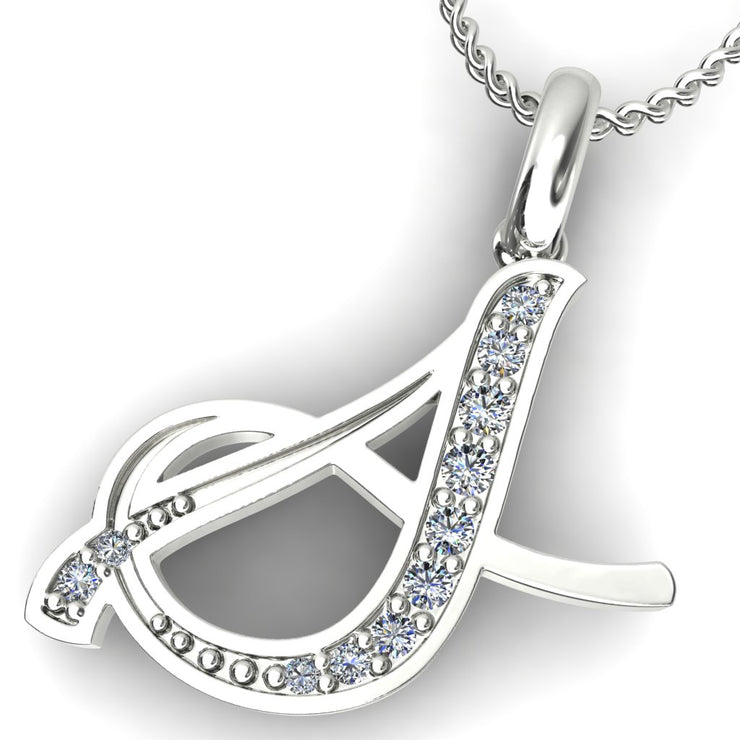 Diamond Initial Pendants