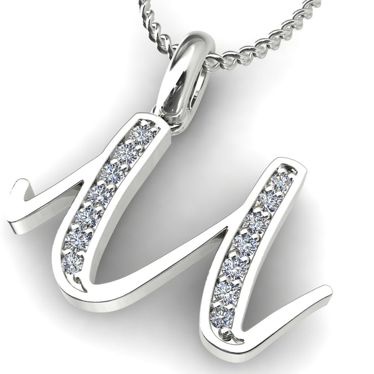 Diamond Initial Pendants