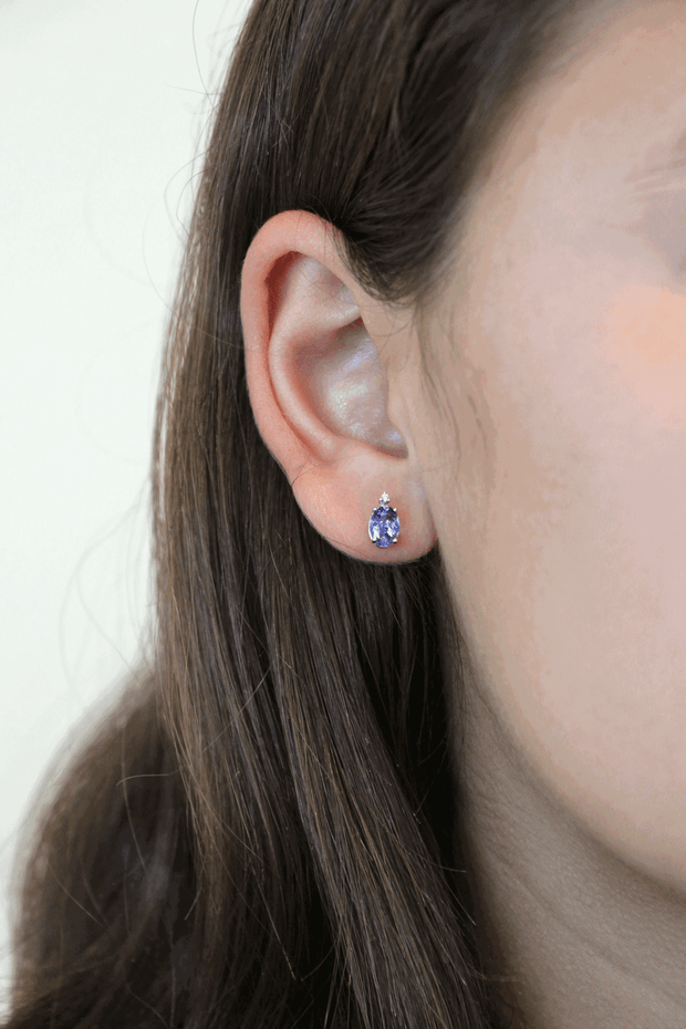 The Tanzanite Oval Shape Earrings