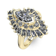 The Custom Designed of 1.03 ctw Diamond Ring