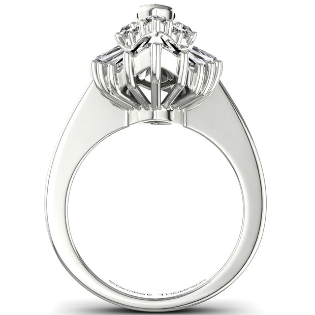 The Custom Designed of 1.03 ctw Diamond Ring