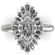 The Custom Designed of 1.03 ctw Diamond Ring