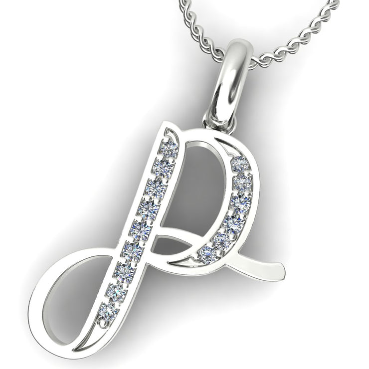 Diamond Initial Pendants